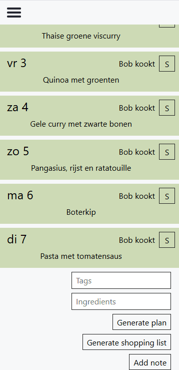 Huishoud- & maaltijdplanningsapps tweede screenshot